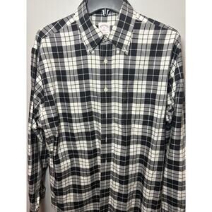Brooks Brothers 346 Men’s Medium Plaid Button Down Cotton Shirt